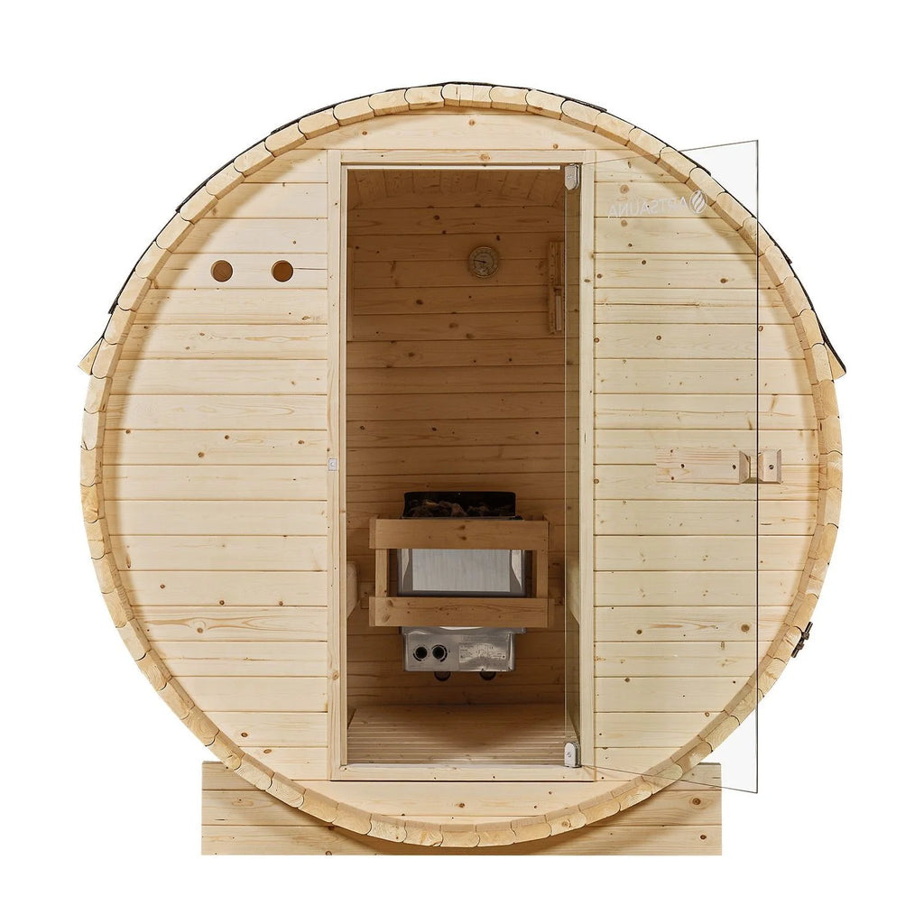 2025 Sauna barril Spitzbergen con estufa de sauna