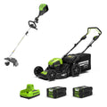 2025 Set Combo 80V Cortacésped autopropulsado 46 cm + Recortadora de bordes 36 cm – Incluye 2 baterías de 2 Ah y cargador