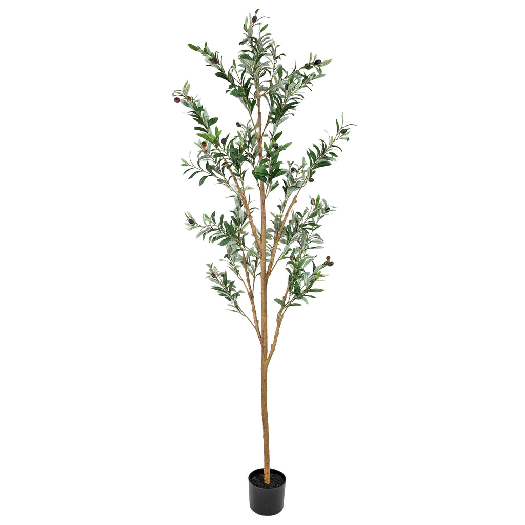 2025 Árbol de olivo artificial en maceta con hojas de seda de Sunnydaze