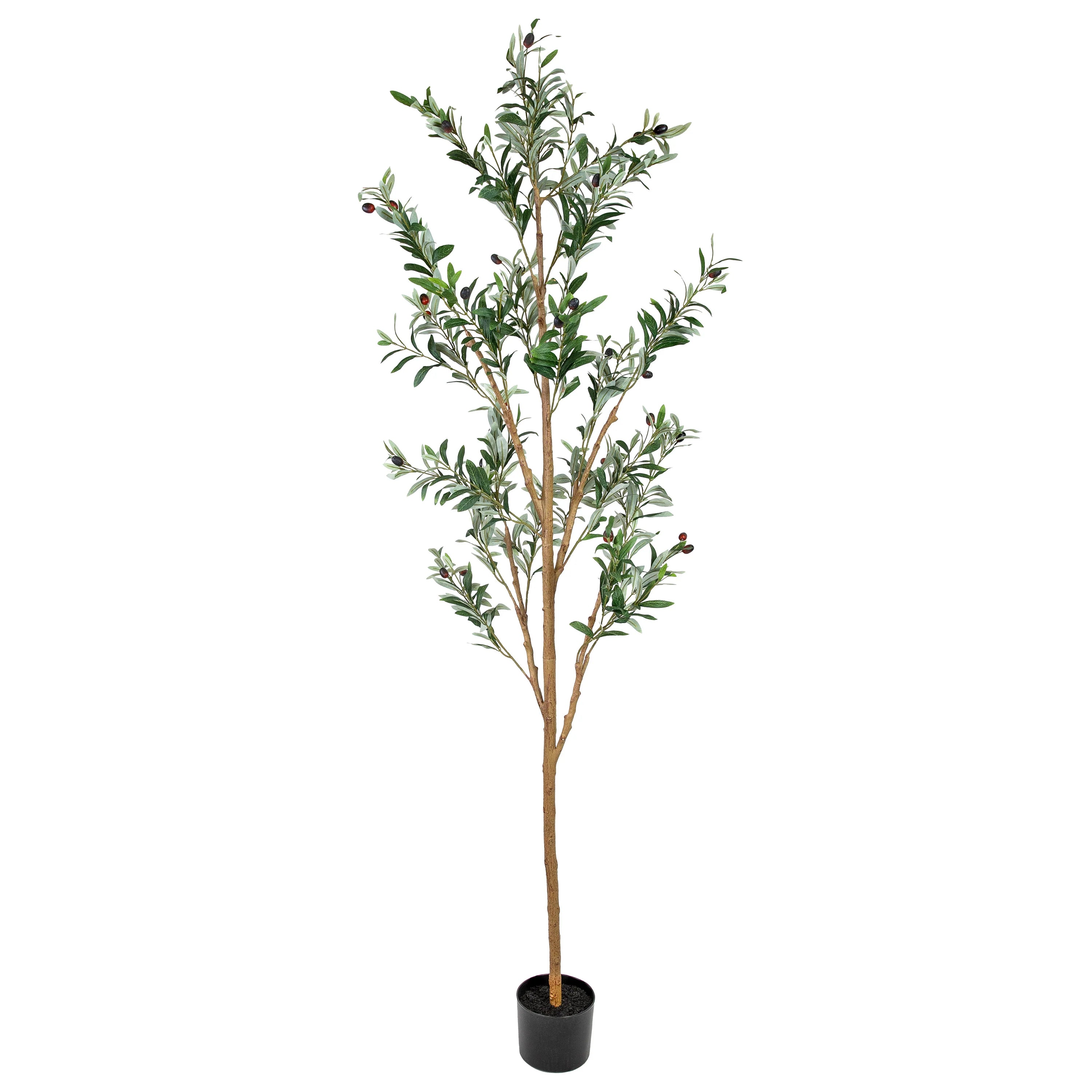 2025 Árbol de olivo artificial en maceta con hojas de seda de Sunnydaze