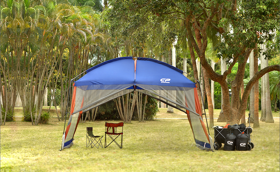 2025 Campros Screen House Room tienda de sombra 12' x 10', azul.