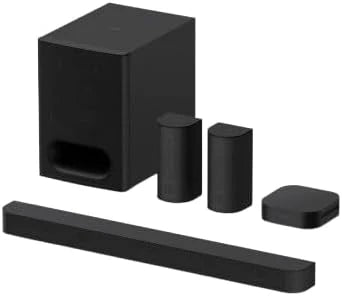 Sony HT-S40R - 5.1 Sound Bar (Home Theater System, Wireless Rear Speakers, 600W, Dolby Digital, Bluetooth, Surround Sound), Black