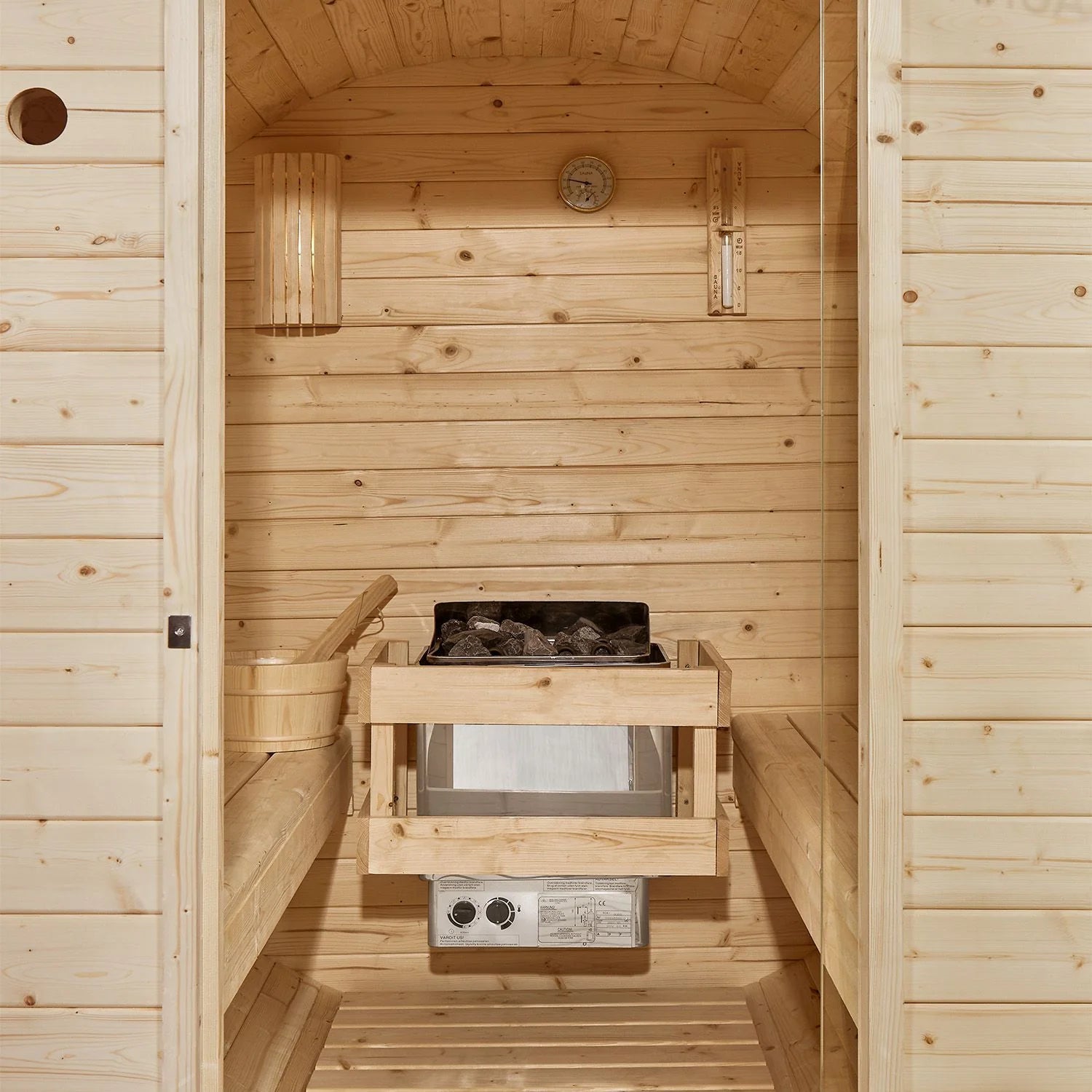 2025 Sauna barril Spitzbergen con estufa de sauna