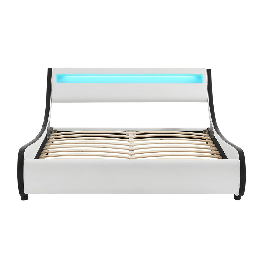 2025 Cama tapizada Valencia 140x200 cm en blanco