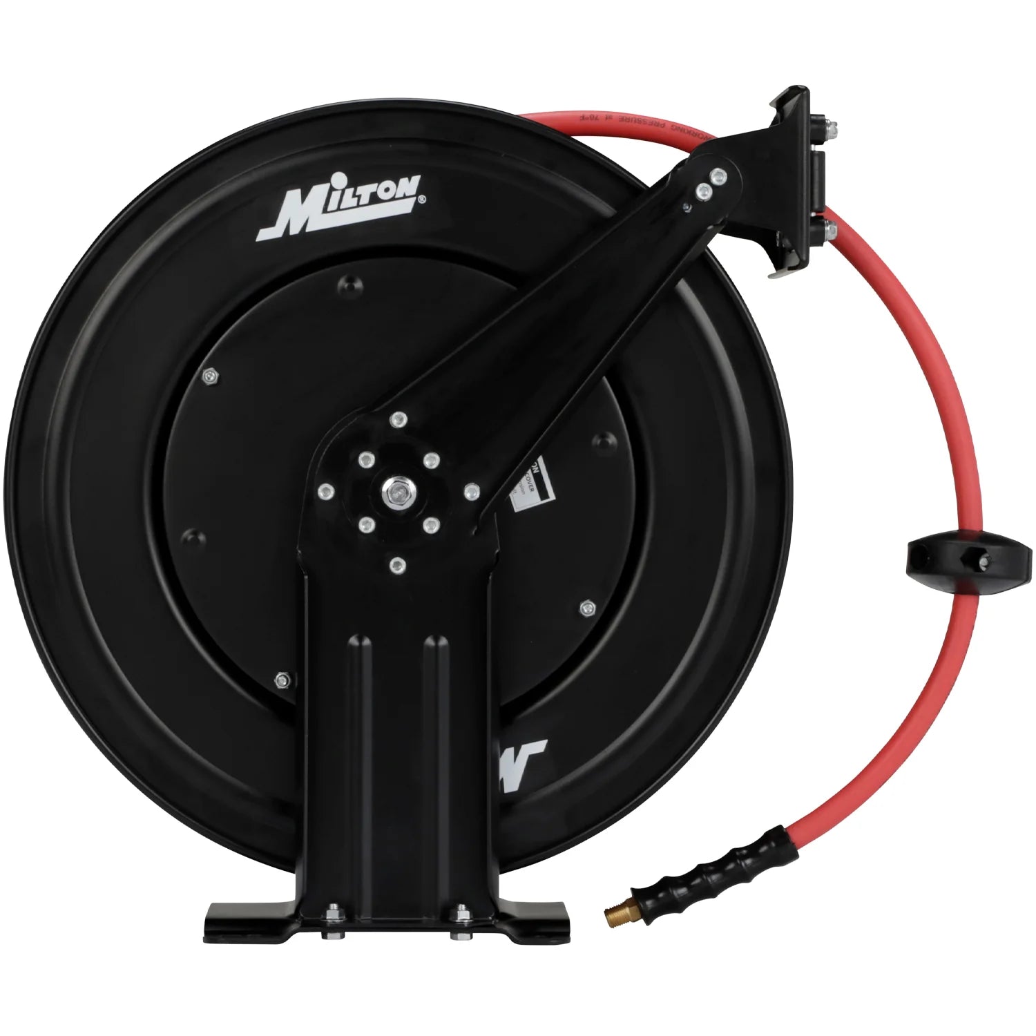 2025 Enrollador Automático de Doble Brazo de Acero con Manguera de Goma de 1/2" x 15 m – Máx. 300 PSI