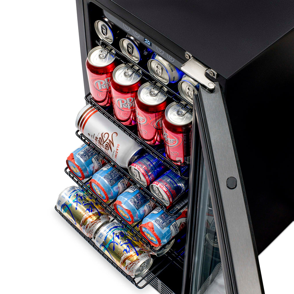 2025 Newair® Refrigerador Empotrable Negro para Bebidas – 96 Latas – 15 Pulgadas