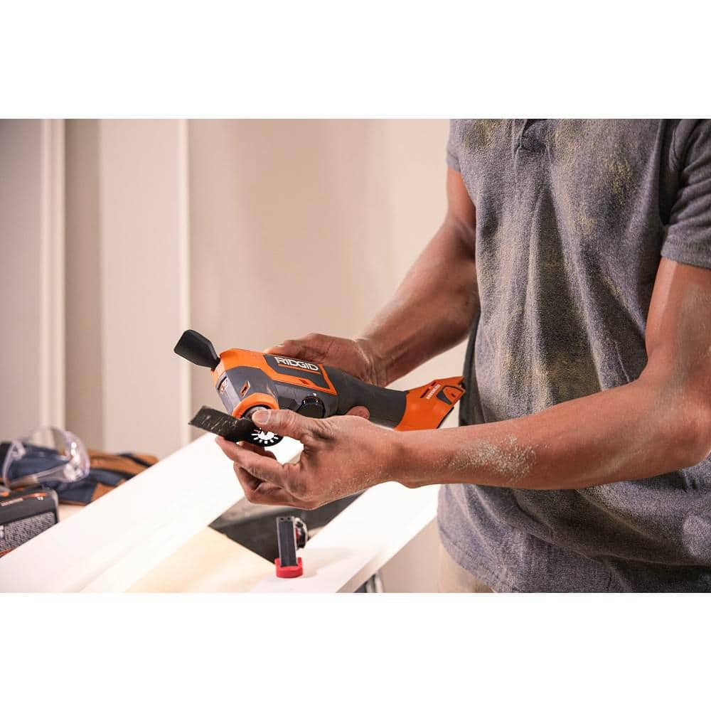 2025 RIDGID Kit Combo 18V sin escobillas de 9 herramientas con (2) baterías de 2.0 Ah y (1) batería de 4.0 Ah, cargador y bolsa para herramientas R96265N