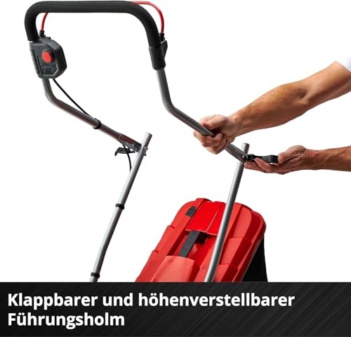 2025 Cortacésped a batería Einhell GE-CM 18/33 Li-Solo Power X-Change (18 V, ancho de corte 33 cm, hasta 200 m², motor brushless, bolsa de recogida 30 L, altura de corte 25-65 mm, sin batería)