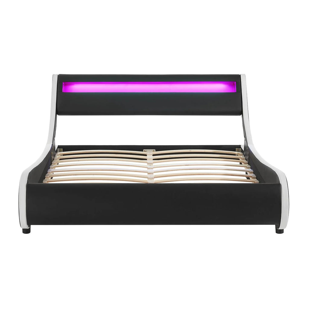 2025 Cama tapizada Valencia 140x200 cm en blanco