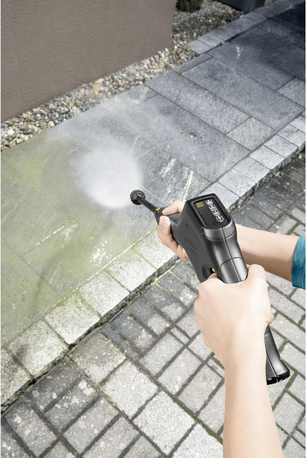 Kärcher K 3 Power Control pressure washer, pressure: 120 bar, flow rate: 380 l/h, yield: 25 m²/h, water filter, weight: 4.4 kg, high-pressure gun and hose, lance, turbo nozzle
