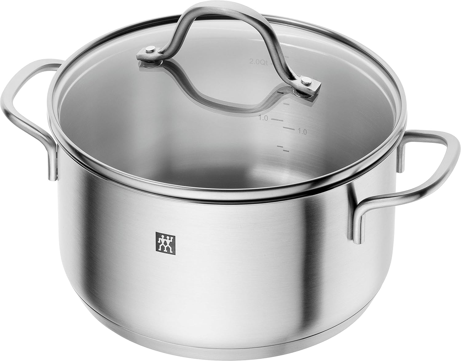 ZWILLING Juego de ollas Flow, 4 tapas, aptas para inducción, acero inoxidable, 5-teilig