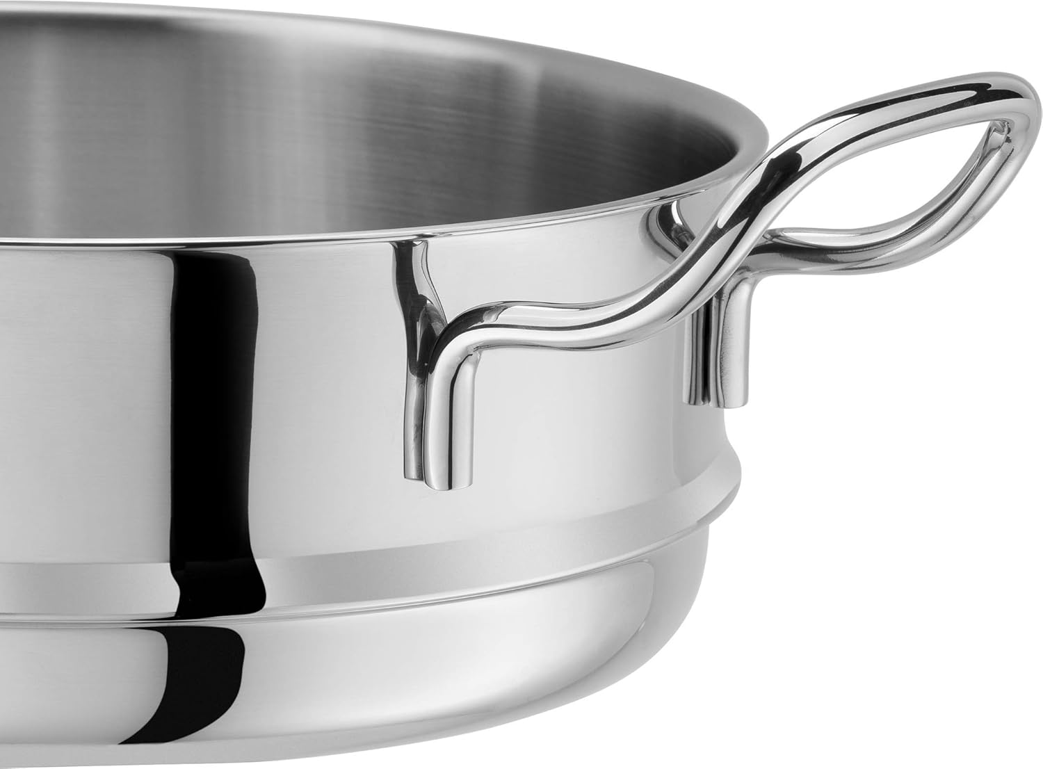 ZWILLING 5-Piece Cookware Set, 4 Lids, Suitable for Induction, Stainless Steel, Passion, Bright Grey, Diameter 16 cm, Diameter 20 cm, Diameter 24 cm, Diameter 28 cm