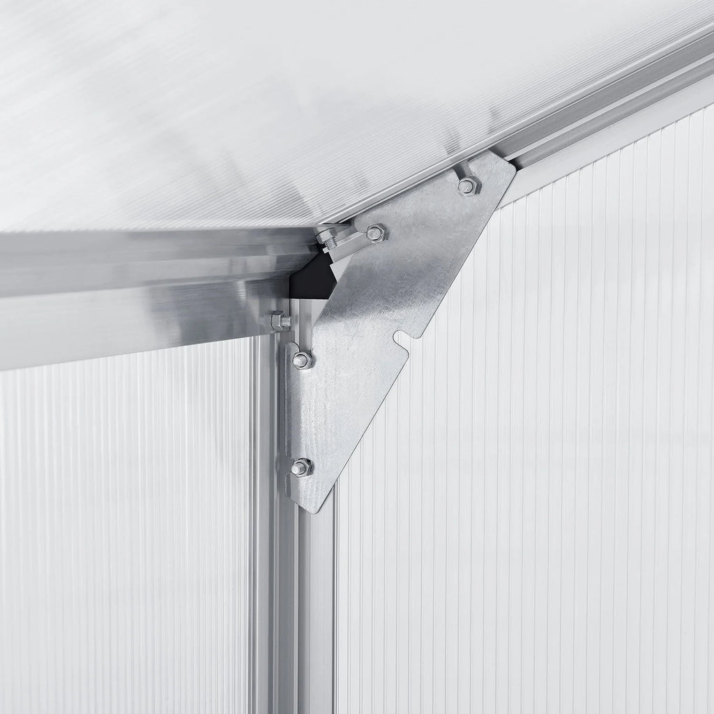 2025 Invernadero de jardín de aluminio con base – Ideal para frutas, verduras y resguardo invernal