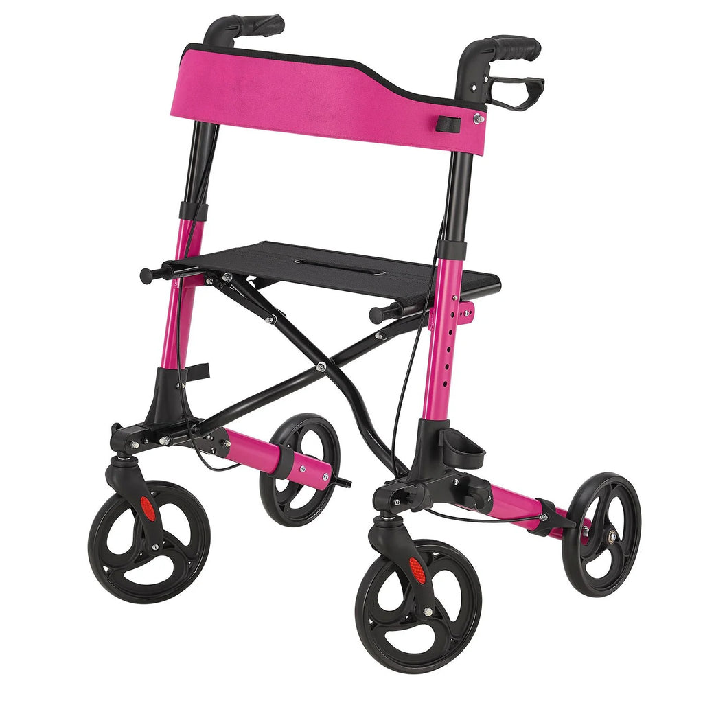 2025 Andador de aluminio Vital con asiento – Ligero, plegable y seguro