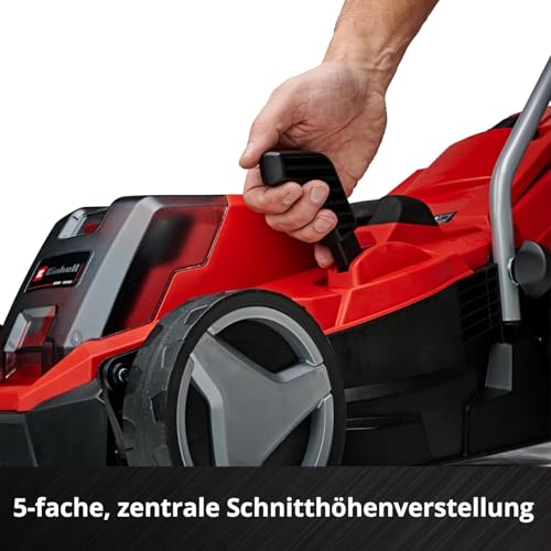2025 Cortacésped a batería Einhell GE-CM 18/33 Li-Solo Power X-Change (18 V, ancho de corte 33 cm, hasta 200 m², motor brushless, bolsa de recogida 30 L, altura de corte 25-65 mm, sin batería)
