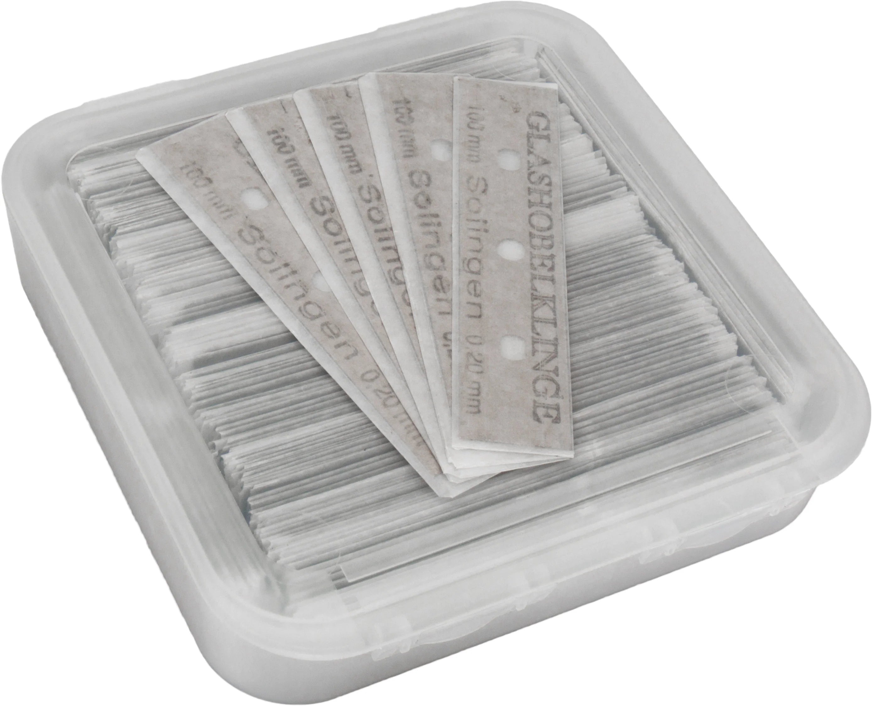 2025 Cuchillas para raspador de vidrio 100 x 22 x 0,2 mm - 350 piezas en caja