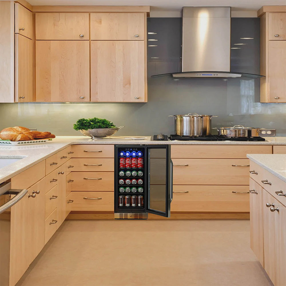 2025 Newair® Refrigerador de Bebidas Empotrable de Acero Inoxidable - 96 Latas - 15”