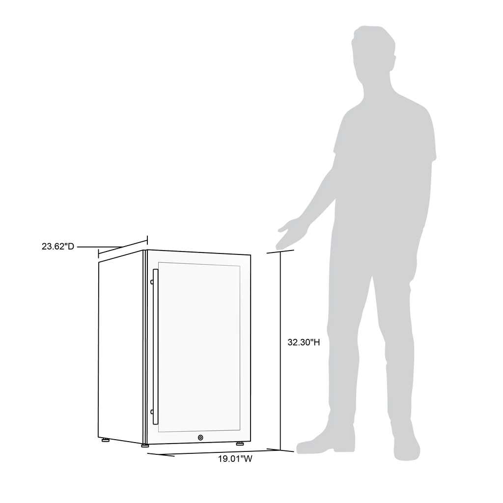 2025 Newair® Humidor Eléctrico para Puros – Gran Capacidad