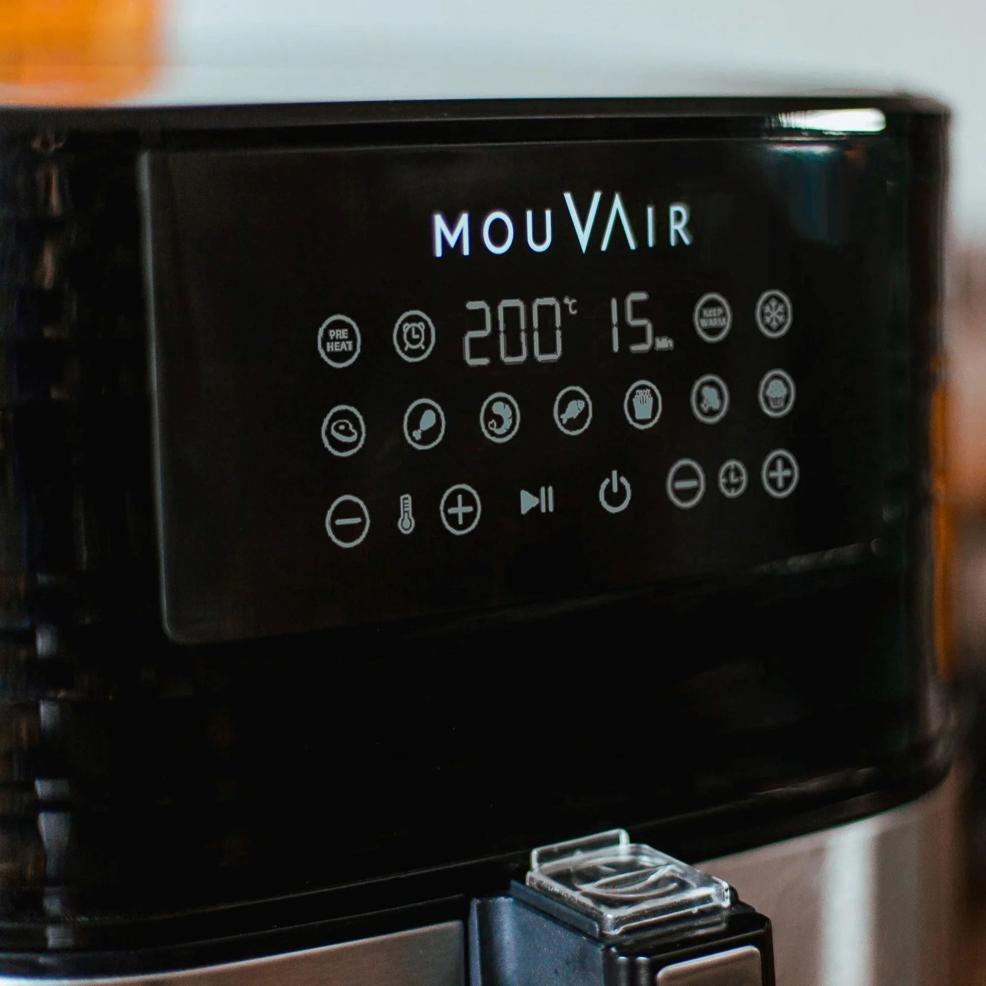 2025 Freidora De Aire Gourmet 5.5 Lts + Recetario Mouvair
