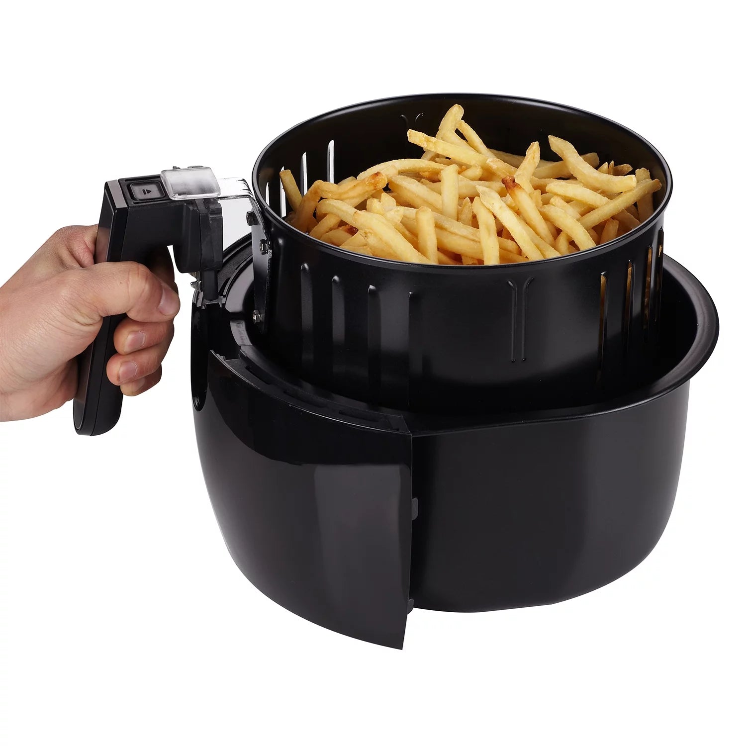 Freidora de aire eléctrica GoWISE USA GW22621 de 4.ª generación, color negro, 3,7 cuartos de galón, 1400 W, nueva