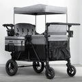Carrito-Paseador Jeep Wrangler Deluxe para 4 Niños – Capota Desmontable, Bolsa Térmica, Asientos Modulares, Almacenamiento XXL, Ruedas Antipinchazos, Manillares Ajustables