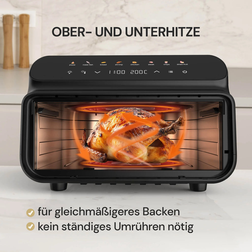 2025 Freidora de aire caliente Rosmarino Infinity MasterPro "5 en 1" – 10 L
