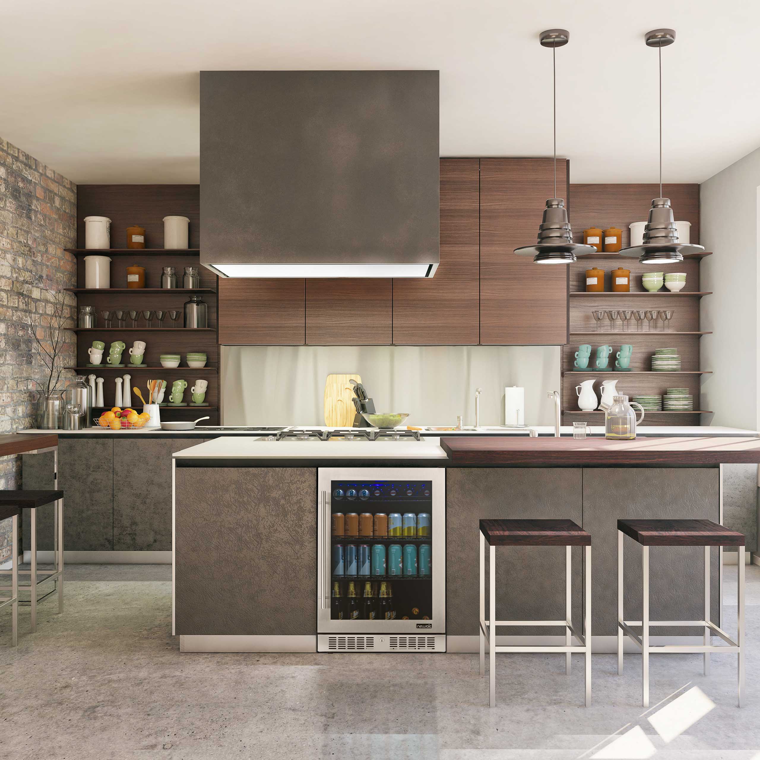2025 Newair® Refrigerador de Bebidas Empotrable en Acero Inoxidable – 224 Latas – 24"