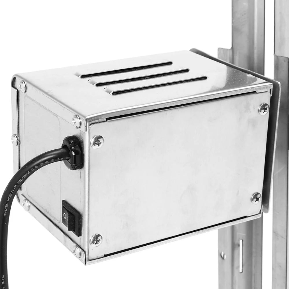 Asador giratorio de acero inoxidable INTSUPERMAI con trípode, motor eléctrico y capacidad de 40 kg para cordero