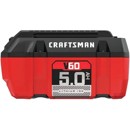 2025 Batería de ion de litio V60 5,0Ah CRAFTSMAN con indicador LED, sin efecto memoria, garantía de 4 años
