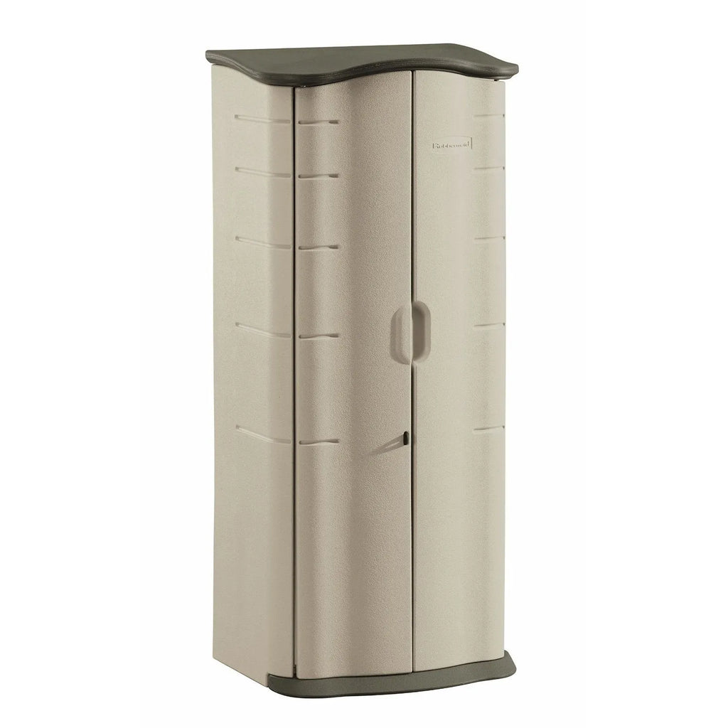 2025 Cobertizo Vertical de Almacenamiento de Resina Rubbermaid Resistente a la Intemperie
