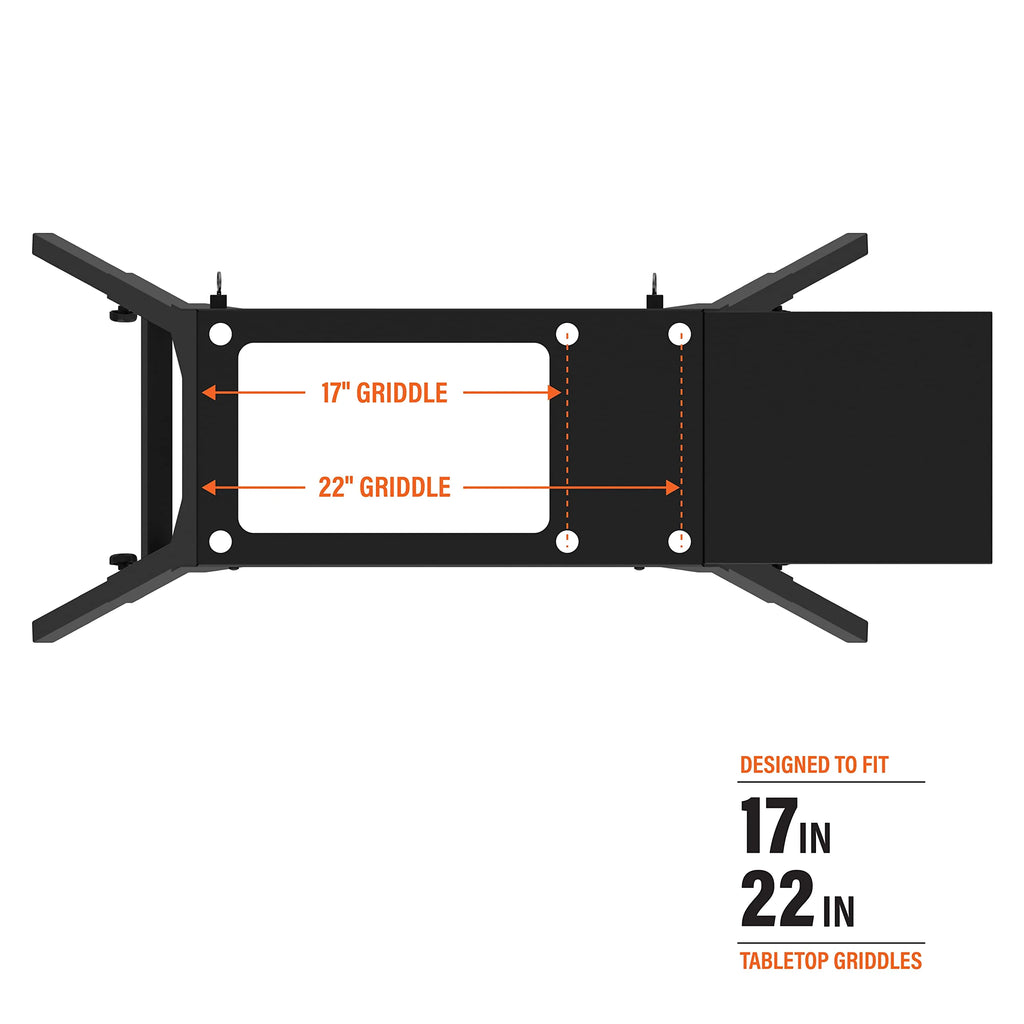2025 Blackstone Soporte Universal para Plancha con Piernas Ajustables y Estante Lateral