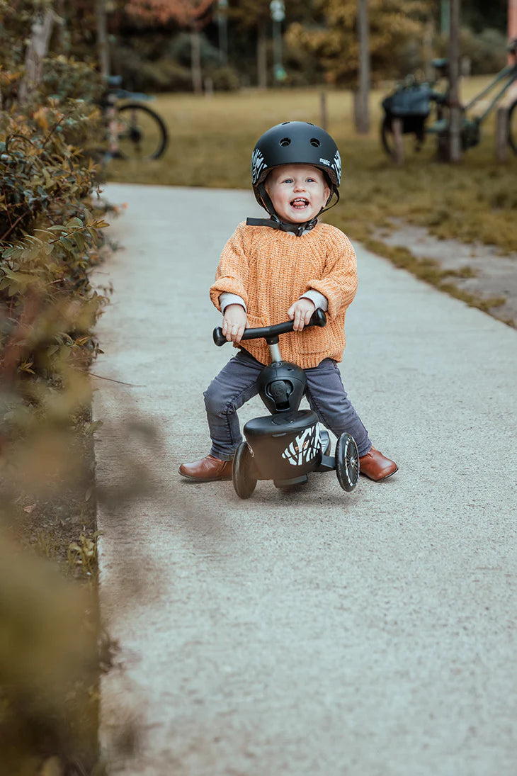2025 Patinete Scoot & Ride Highwaykick 1 Lifestyle 2-en-1 con Asiento, para Niños de 1 a 5 Años, Diseño con Compartimento de Almacenamiento