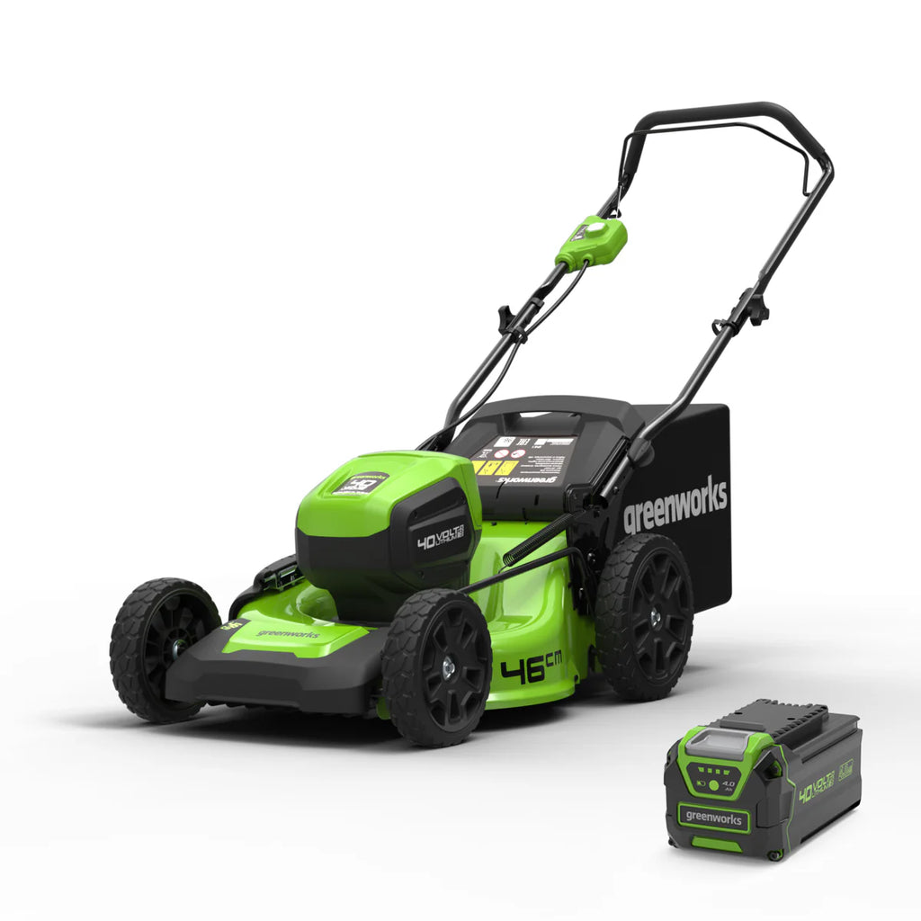 2025 Cortacésped inalámbrico 40V – Ancho de corte 46 cm – con batería de 4 Ah