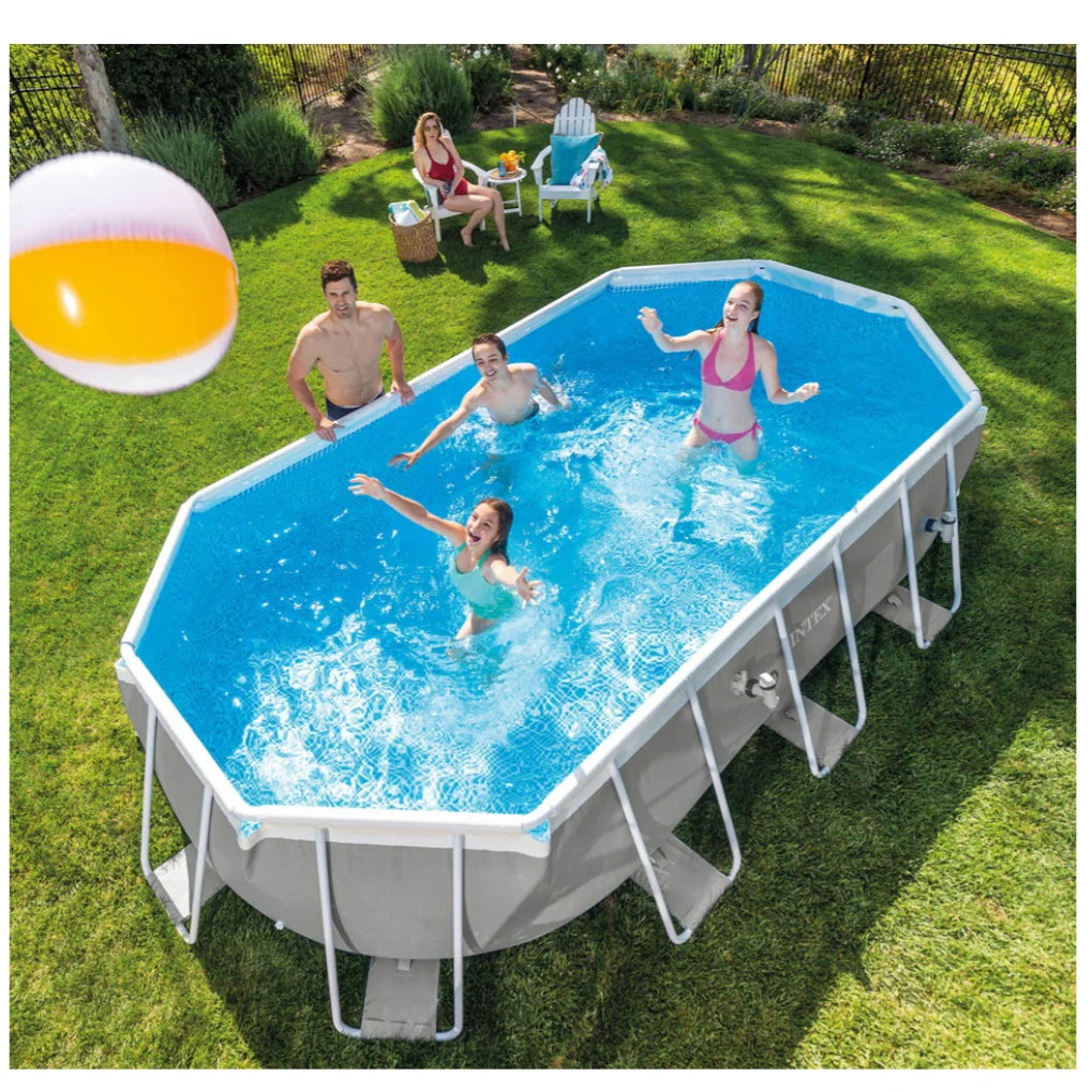 2025 Piscina Ovalada Intex Prism Frame 20 pies x 10 pies x 48 pulgadas