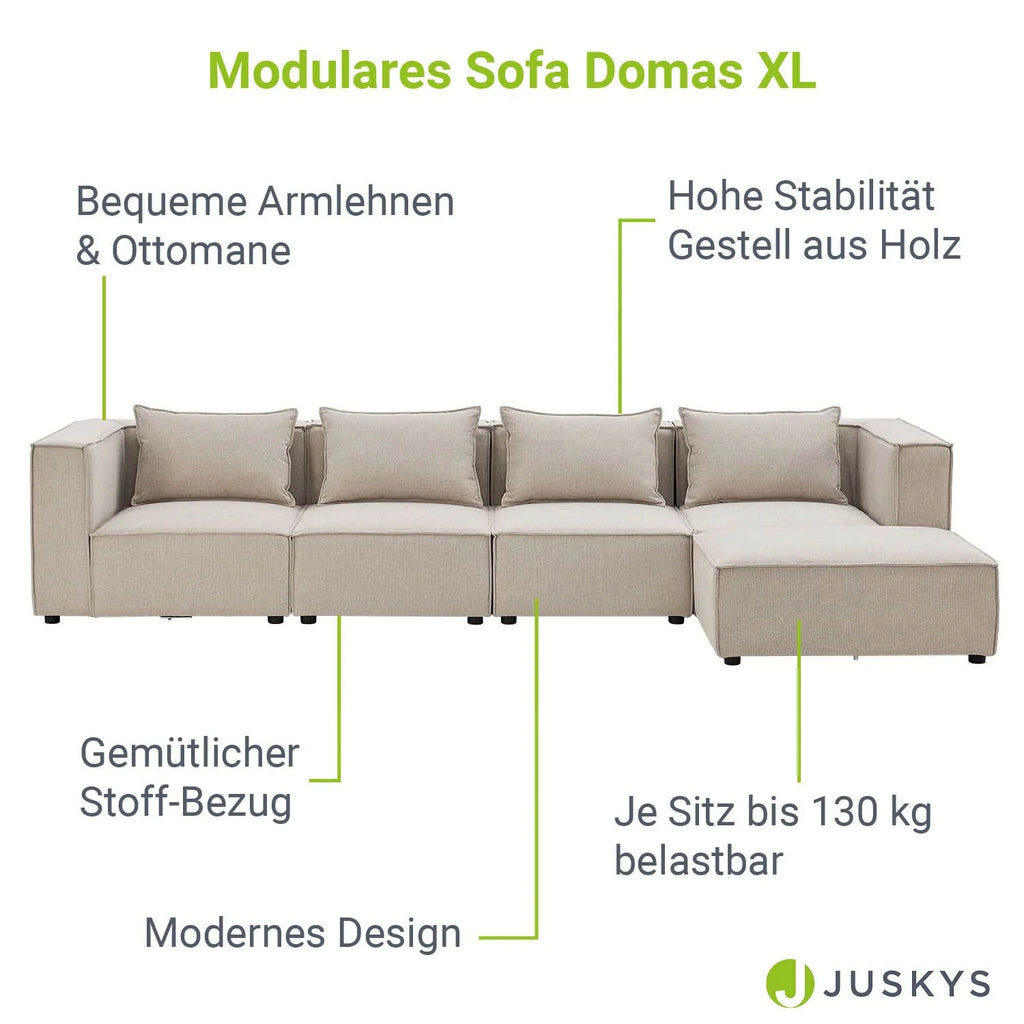 2025 Sofá modular Domas XL - 4 plazas