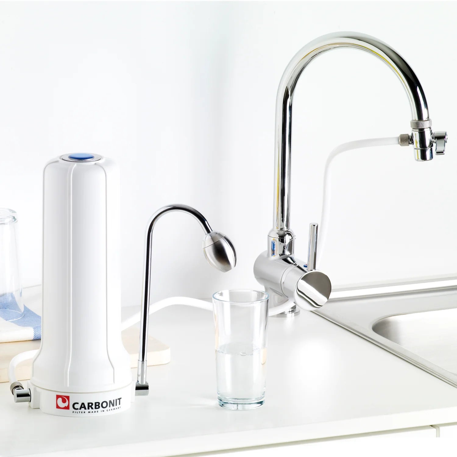 2025 SANUNO Vital – Filtro de agua para fregadero con cerámica EM, vórtice y ReVitalizer para un agua vivificada y fresca