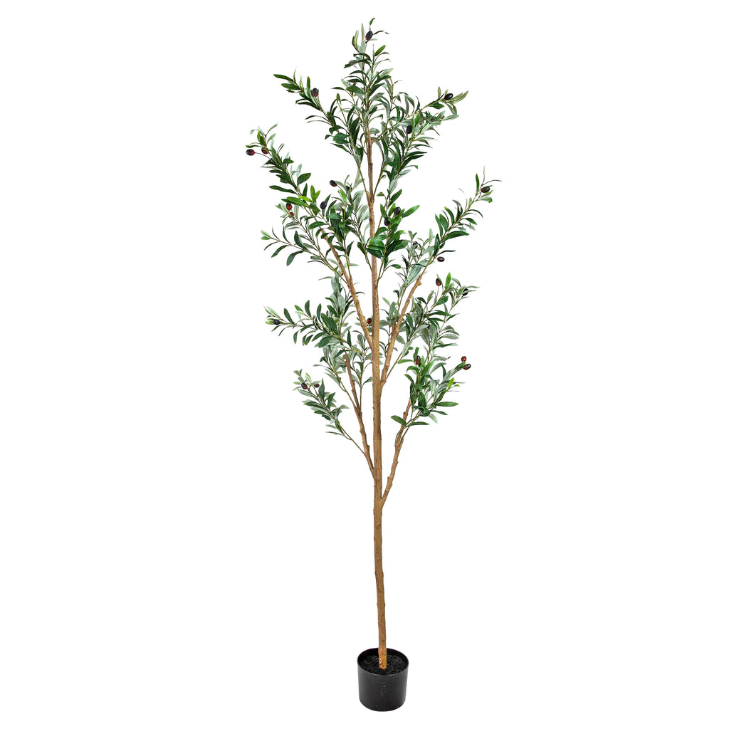 2025 Árbol de olivo artificial en maceta con hojas de seda de Sunnydaze