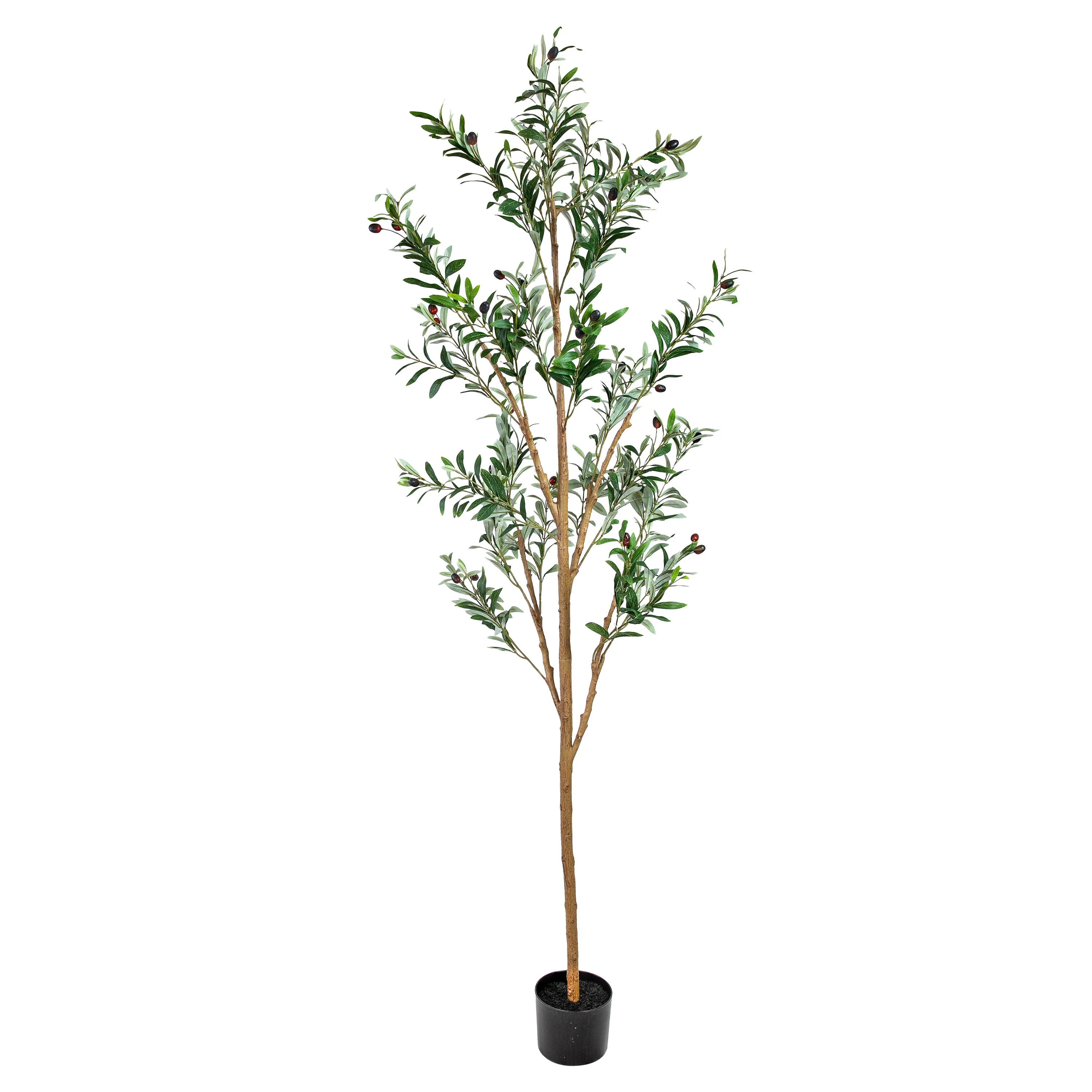 2025 Árbol de olivo artificial en maceta con hojas de seda de Sunnydaze