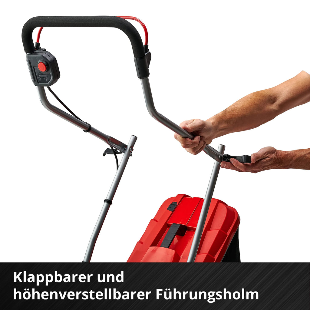 2025 Cortacésped a batería Einhell GE-CM 18/33 Li-Solo Power X-Change (18 V, ancho de corte 33 cm, hasta 200 m², motor brushless, bolsa de recogida 30 L, altura de corte 25-65 mm, sin batería)
