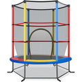Cama Elástica Para Niños Con Red De Seguridad Y Almohadilla Para Muelles Costway 165 X 165 X 161cm Coloreado