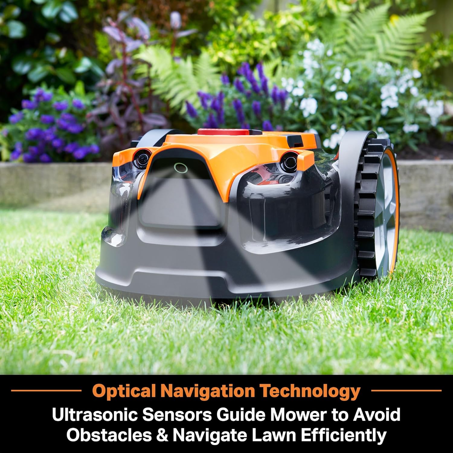 LawnMaster VBRM16 OcuMow™ Robots Electric Lawn Mowers for Gardens of 100 m2 Cut 20-60 mm, Slope 35% with Lithium Ion Battery MX 24V 4.0Ah and Fast Charger