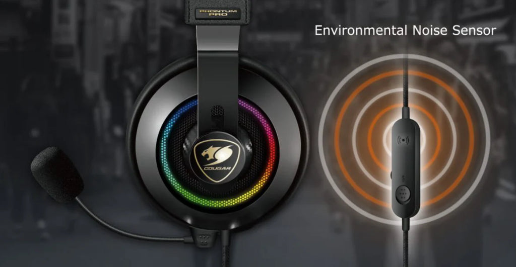 2025 Audífonos Gamer Cougar Phontum Pro Prix USB 7.1 – Multiplataforma