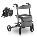 2025 Andador de aluminio Vital con asiento – Ligero, plegable y seguro