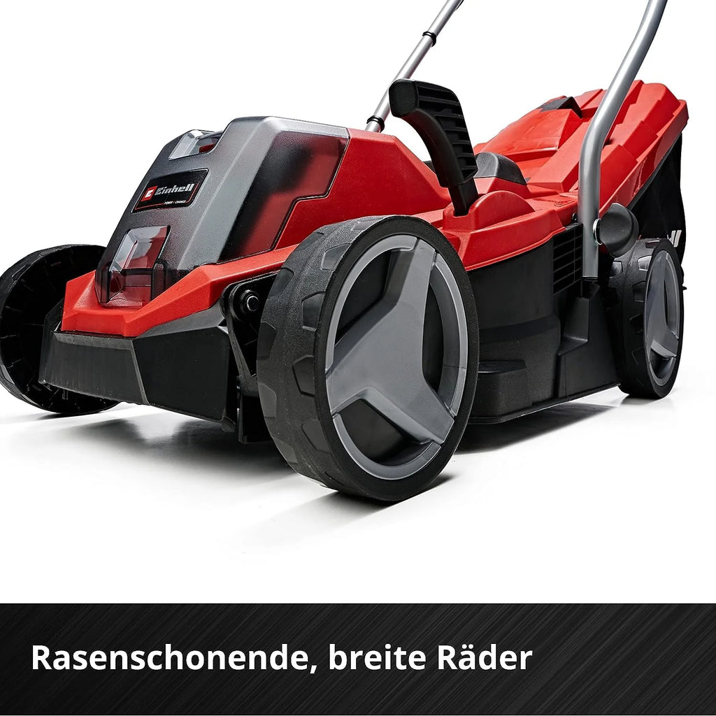 2025 Cortacésped a batería Einhell GE-CM 18/33 Li-Solo Power X-Change (18 V, ancho de corte 33 cm, hasta 200 m², motor brushless, bolsa de recogida 30 L, altura de corte 25-65 mm, sin batería)