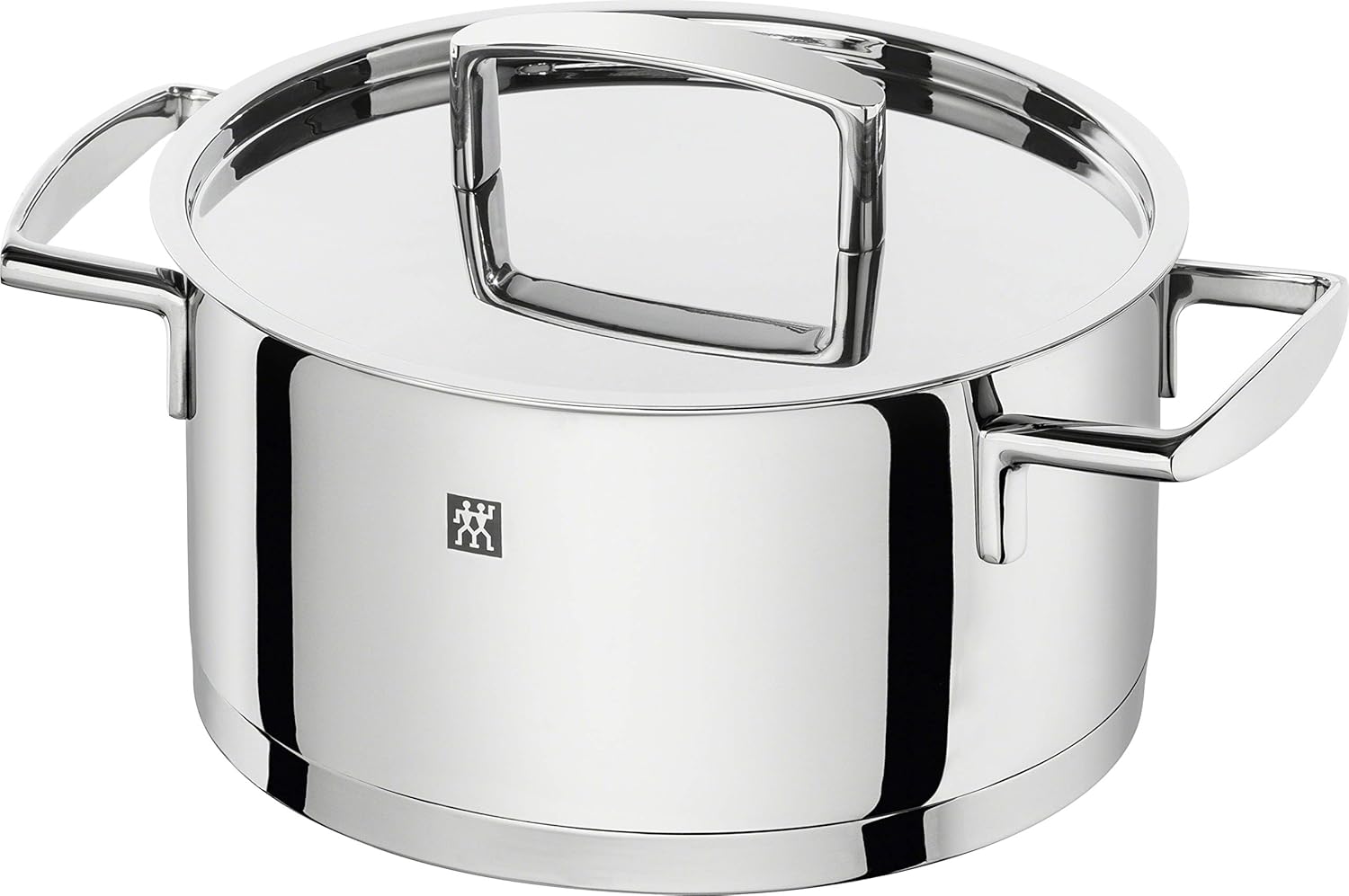ZWILLING 5-Piece Cookware Set, 4 Lids, Suitable for Induction, Stainless Steel, Passion, Bright Grey, Diameter 16 cm, Diameter 20 cm, Diameter 24 cm, Diameter 28 cm