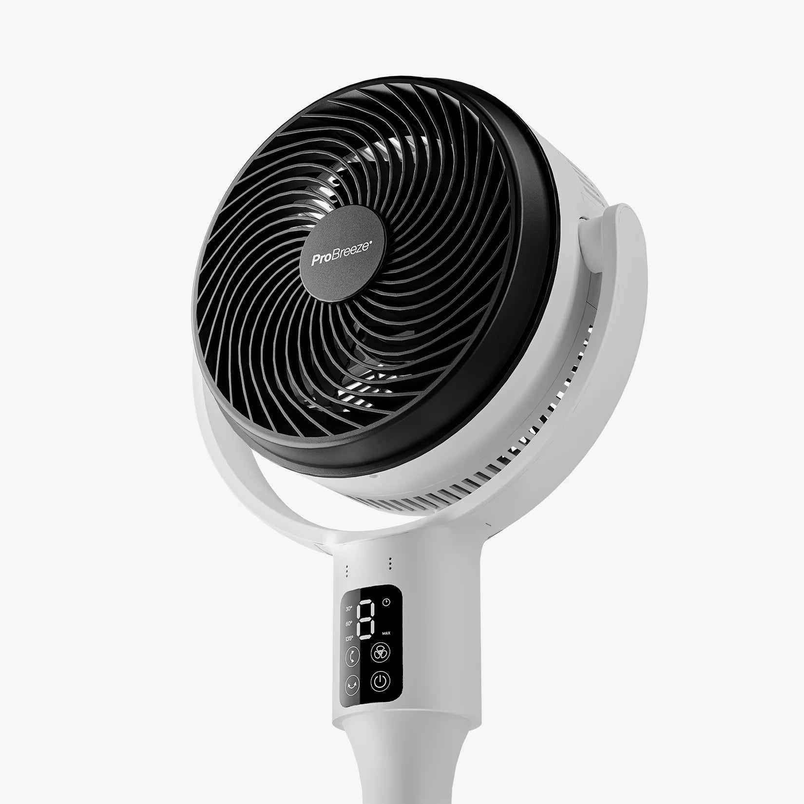2025 Ventilador de pie híbrido AirFlo™ 43" - Circulador de aire ultrasilencioso - Blanco