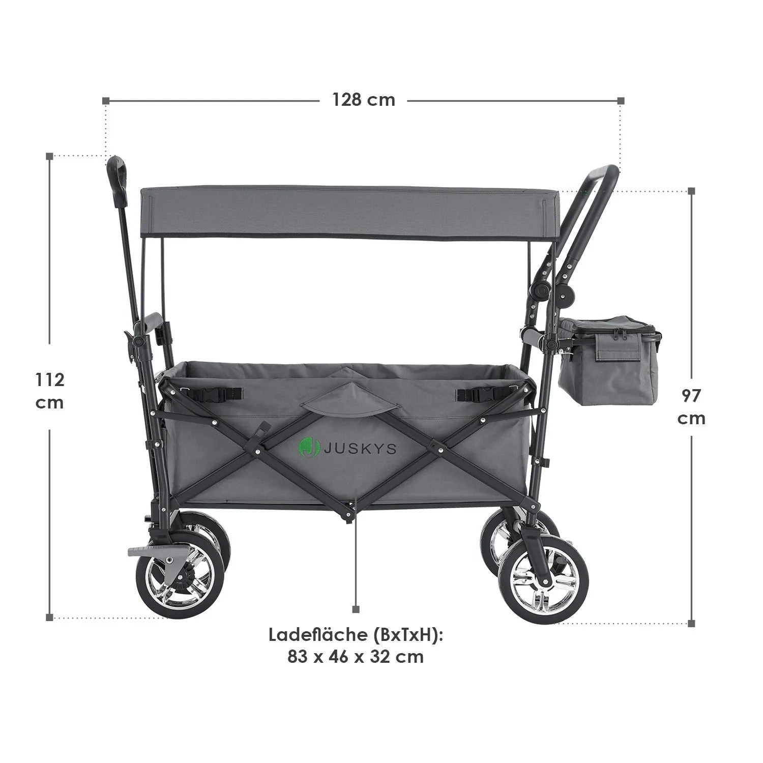 2025 Carro plegable con techo y bolsa