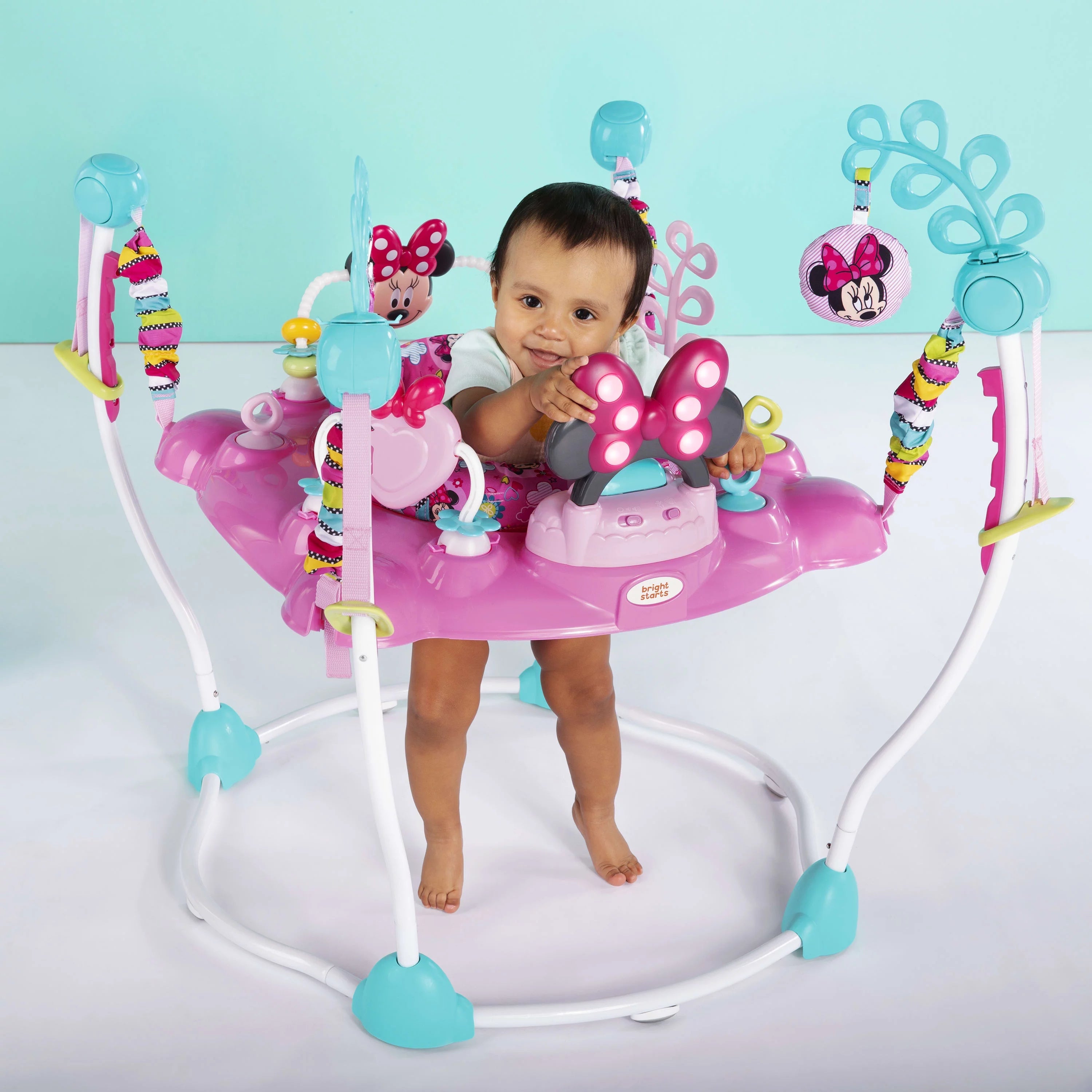2025 Bright Starts Disney Baby Minnie Mouse PeekABoo transat d’activité avec lumières et musique, dès 6 mois
