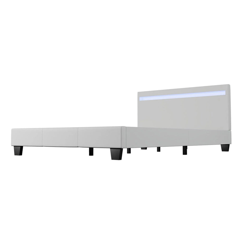 2025 Cama tapizada Verona 120x200 cm en blanco