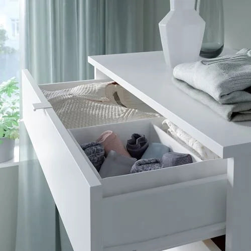 Cómoda VIHALS de 6 cajones de IKEA, color blanco, 70x47x120 cm